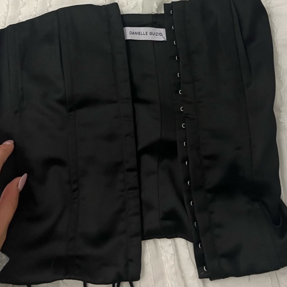 Danielle Guizio Satin Corset